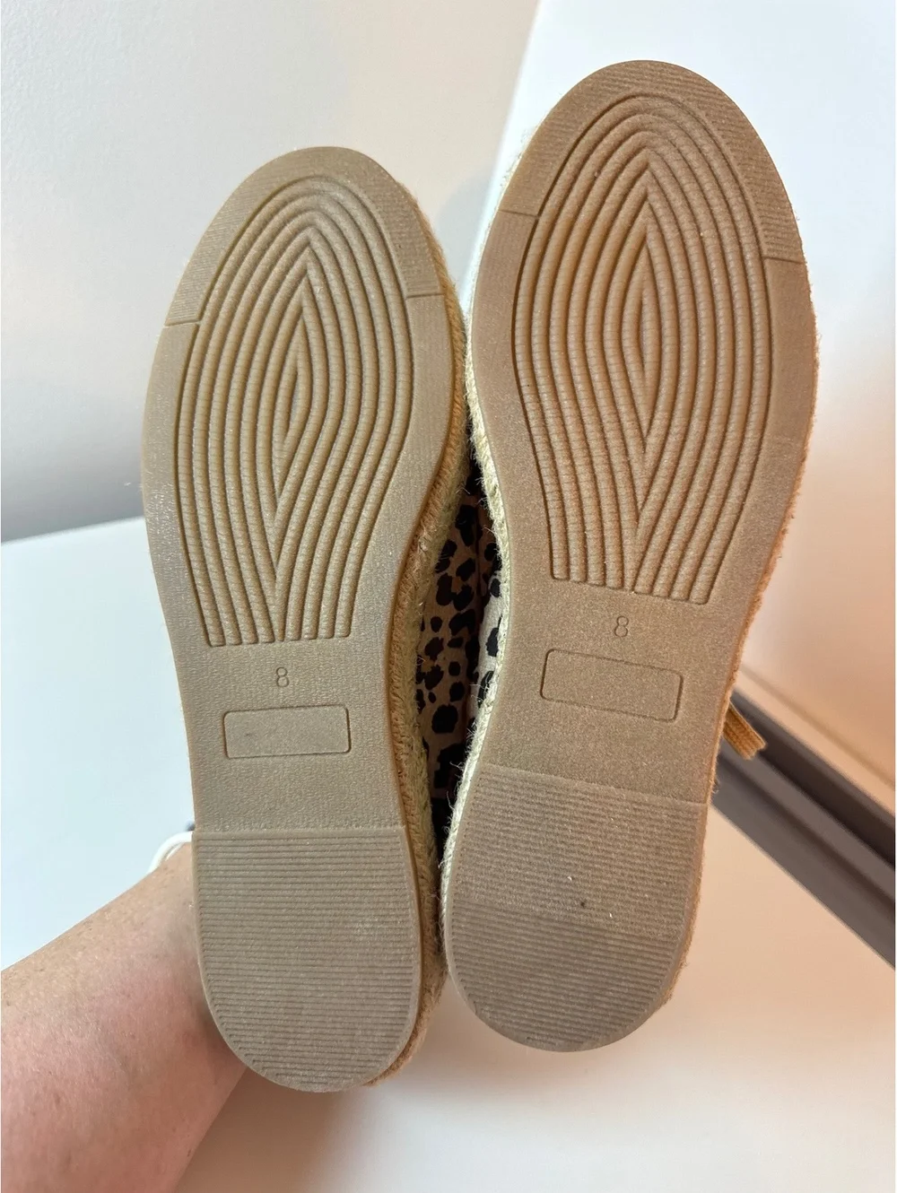 Vintage 7 Eight Leopard Print Espadrille Sneakers